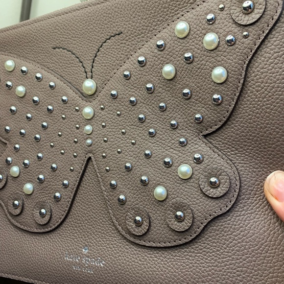 Authentic Kate Spade leather Butterfly zip pouch - Picture 8 of 8